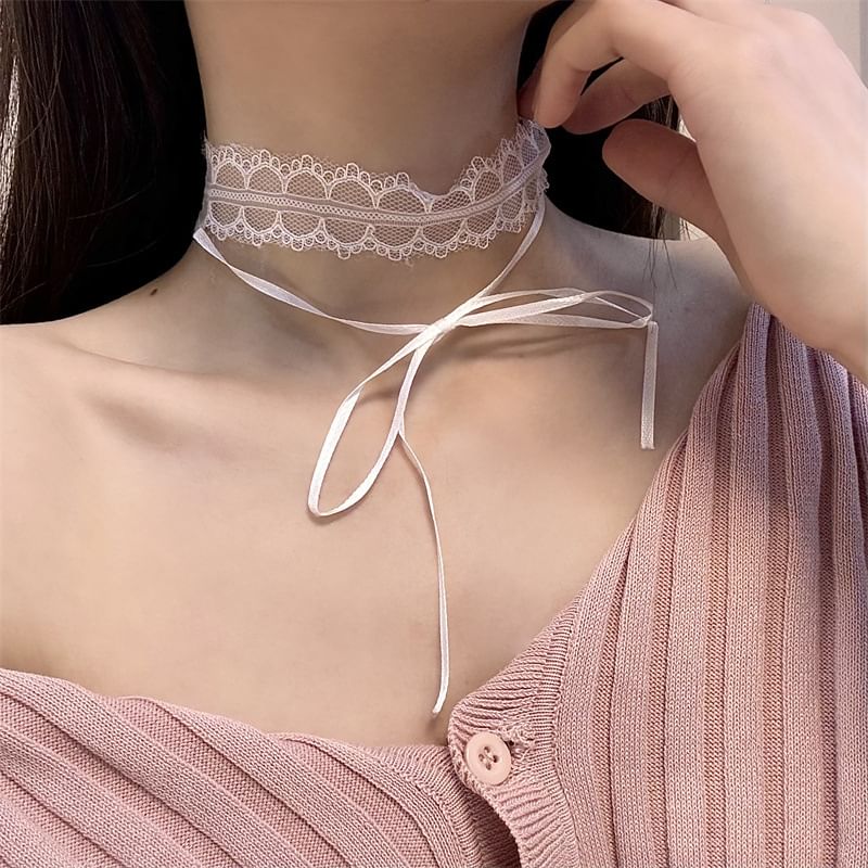 Ribbon Choker Lace