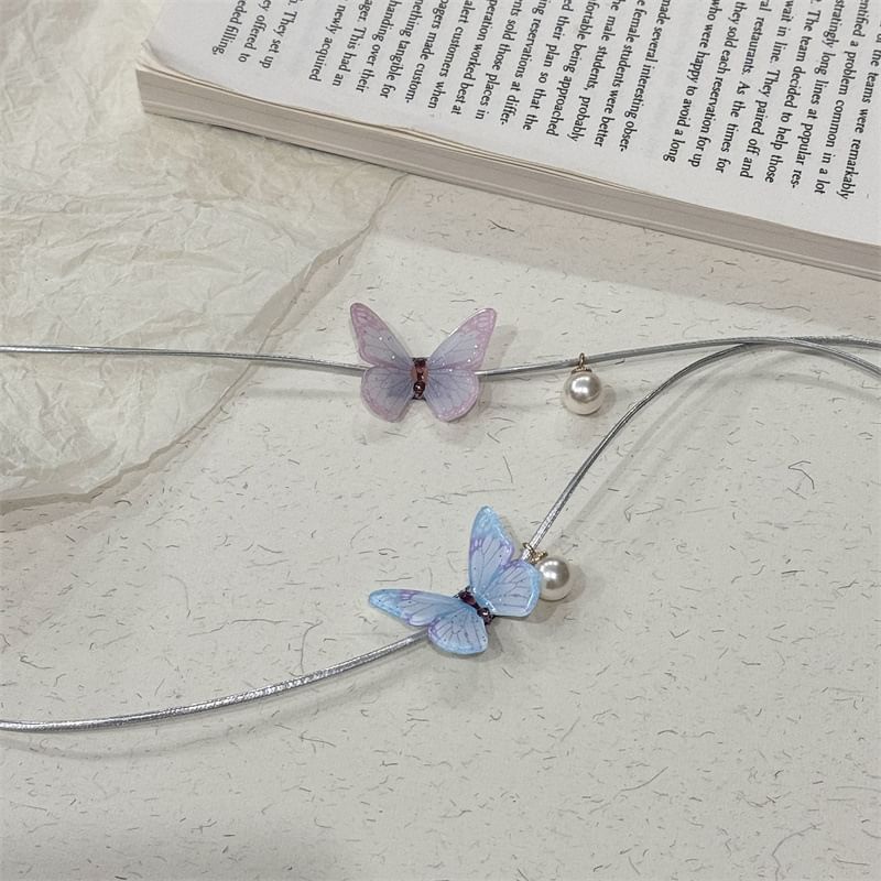Alloy Butterfly Choker