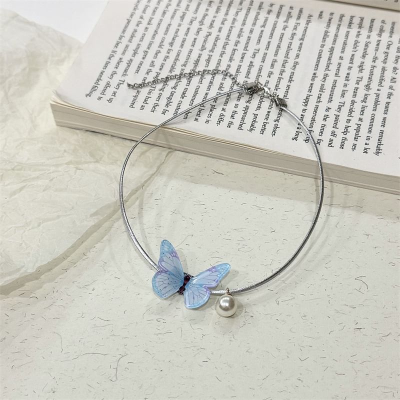 Alloy Butterfly Choker