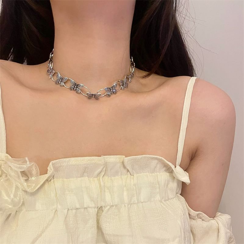 Chain Necklace Butterfly