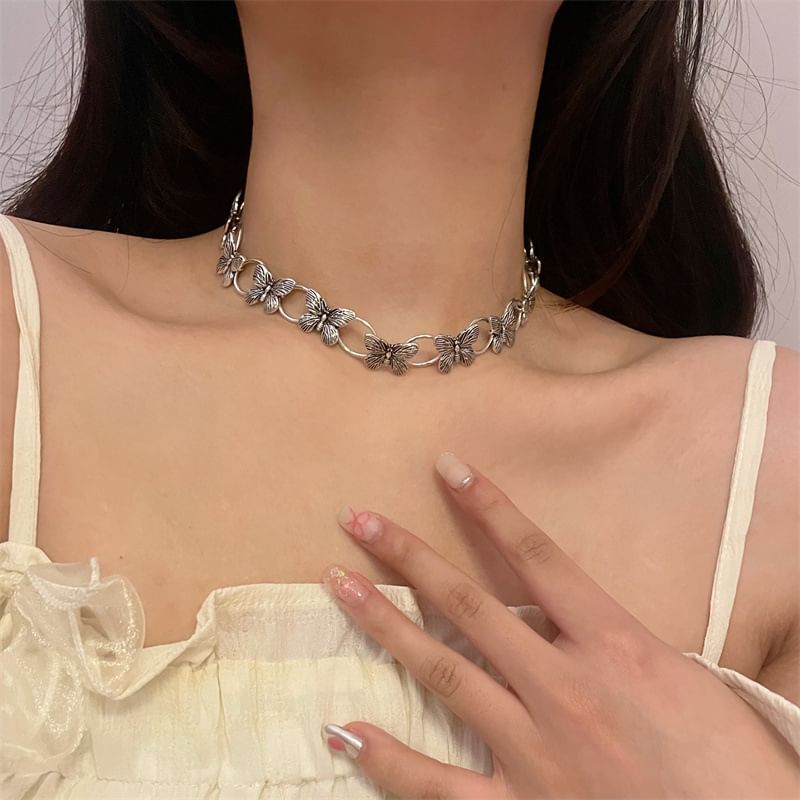Chain Necklace Butterfly