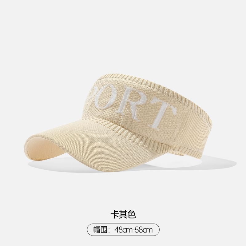 Knit Lettering Visor