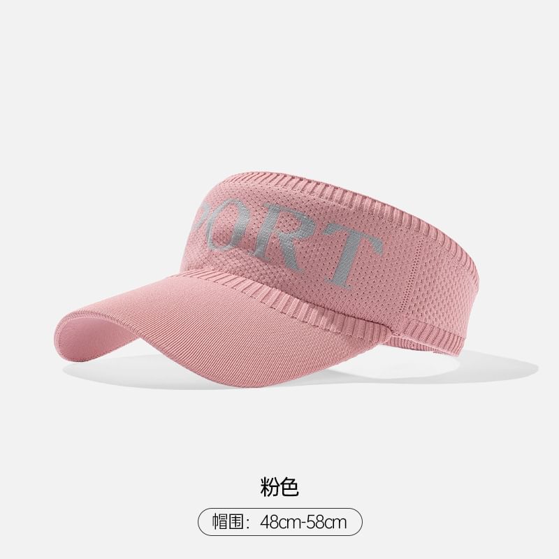 Knit Lettering Visor