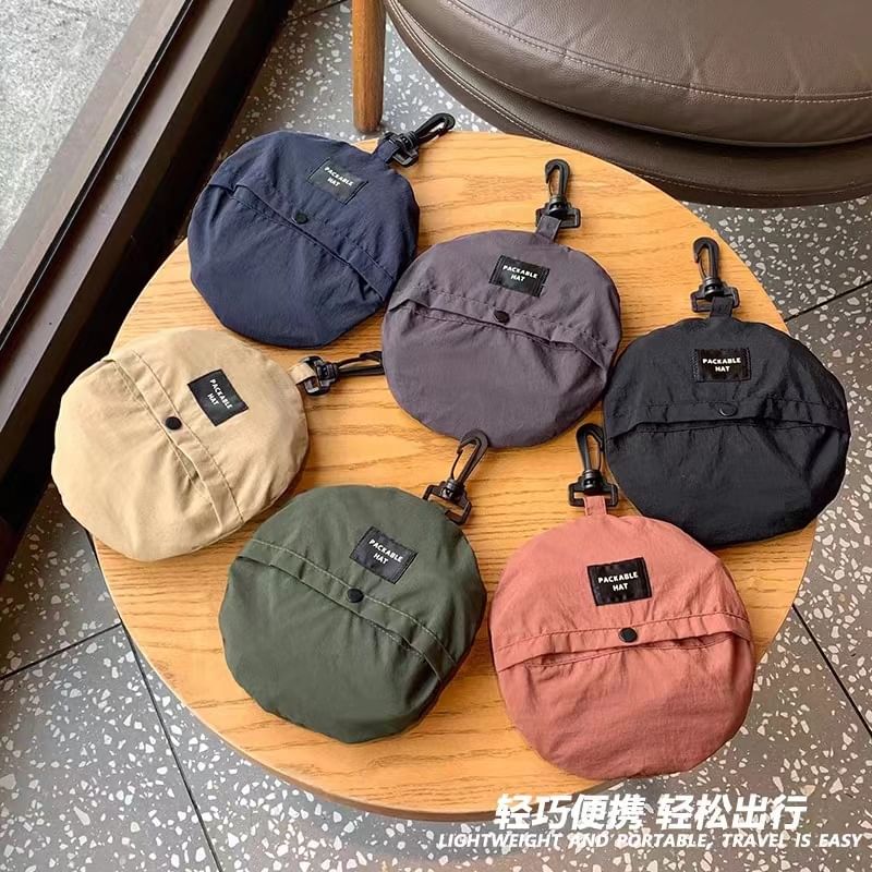 Drawstring Bucket Hat Plain