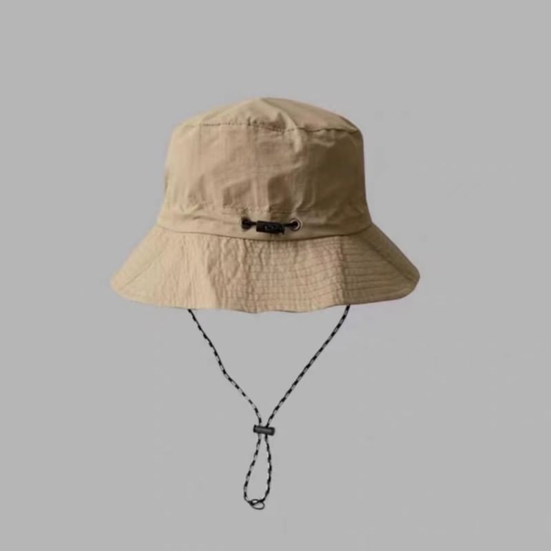 Drawstring Bucket Hat Plain