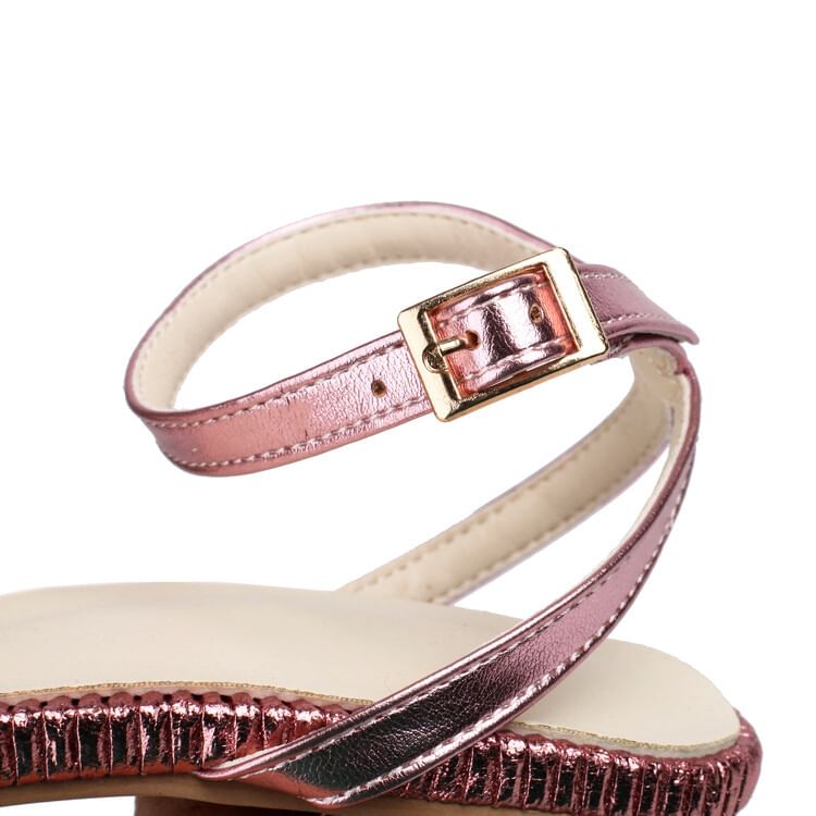 Heel Sandals Ankle High Strap