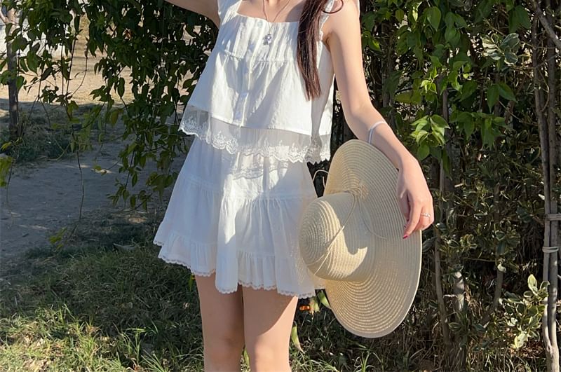 Cami Skirt Trim A-Line High Top Lace Designs) / (Various Waist