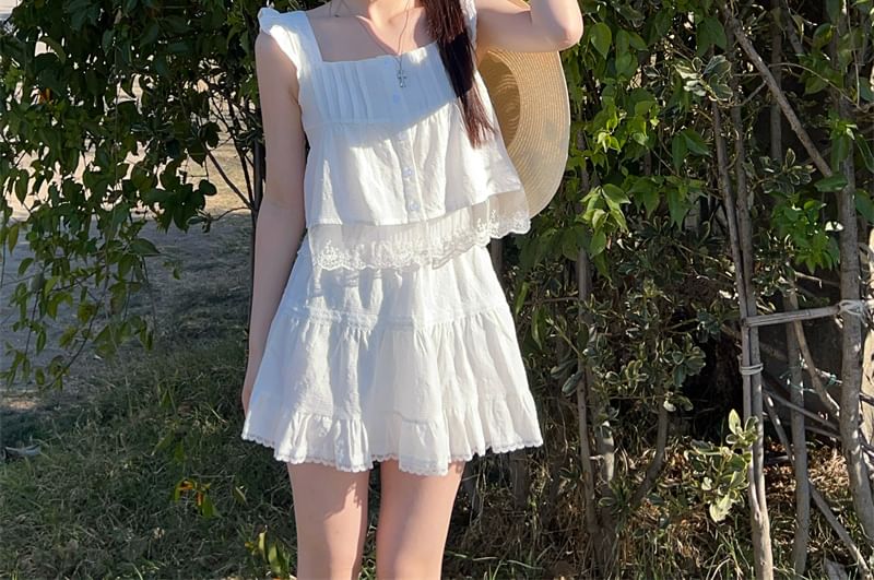 Cami Skirt Trim A-Line High Top Lace Designs) / (Various Waist