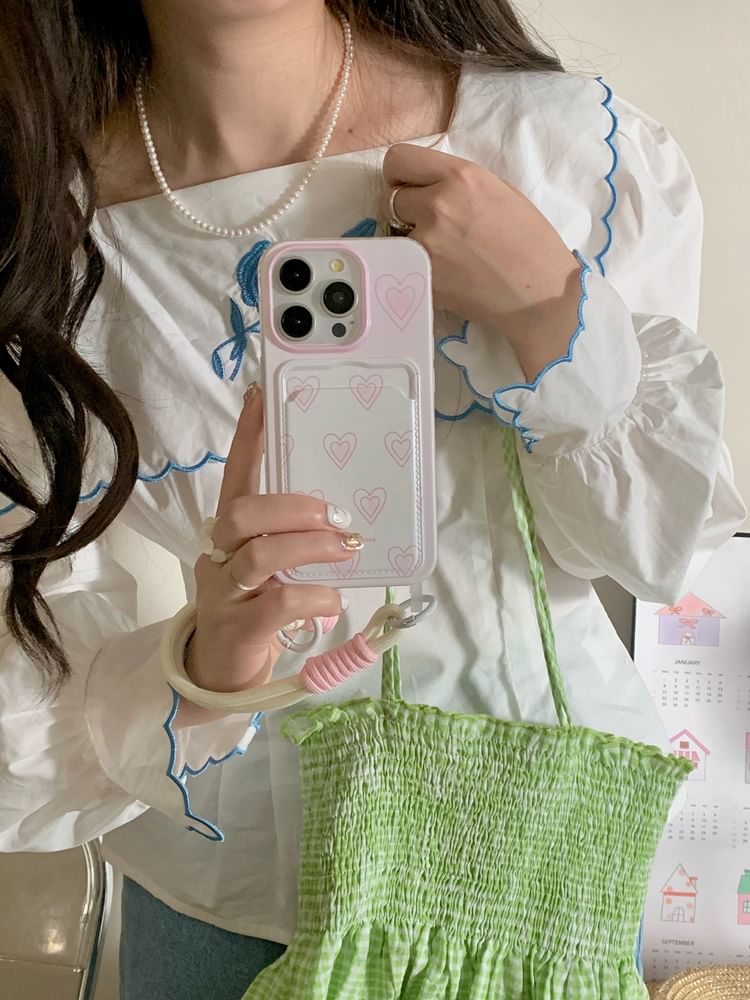 Card Heart Case Phone Holder