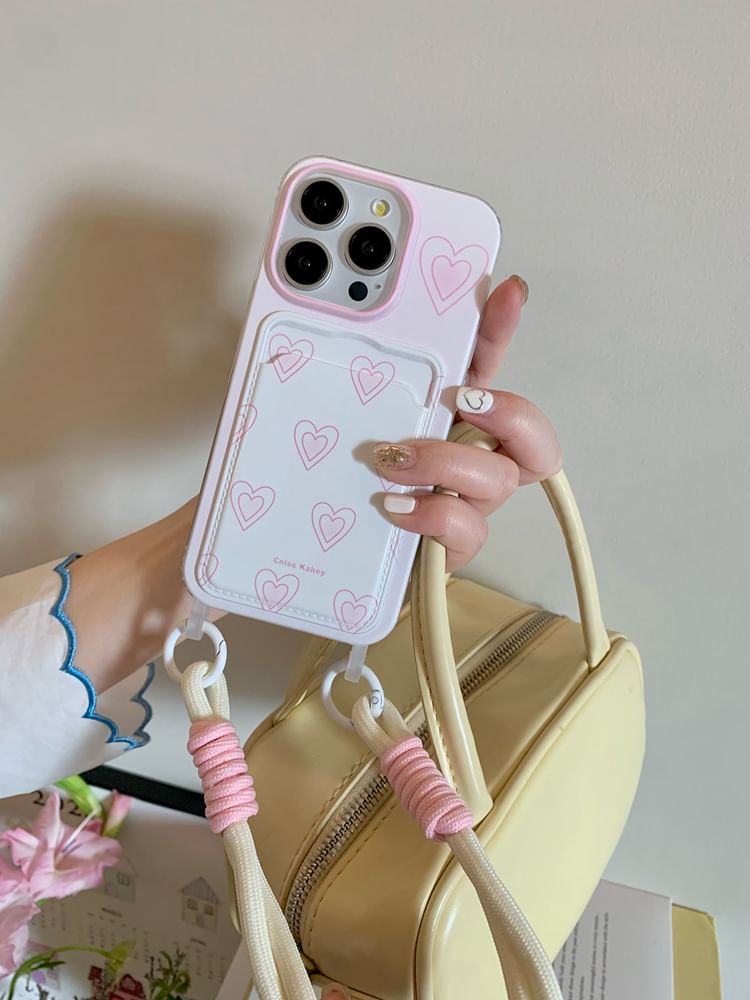Card Heart Case Phone Holder
