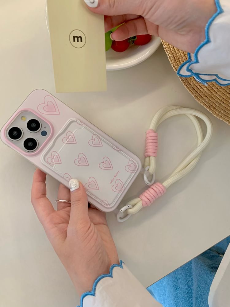 Card Heart Case Phone Holder