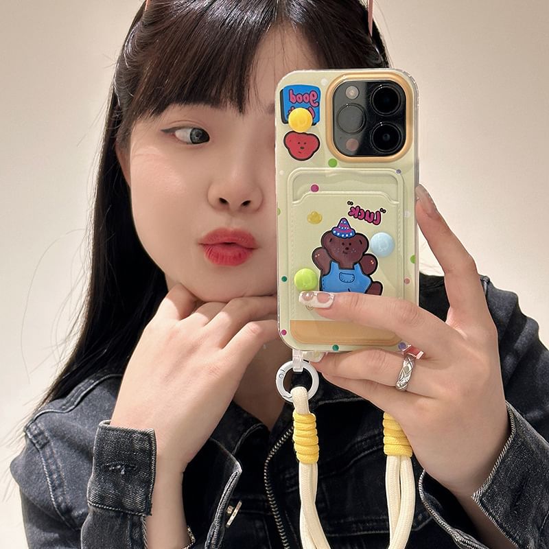 Case Holder Bear Phone Card