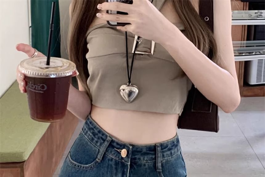 A-Line Denim High Skirt Mini Rise Washed Pleated