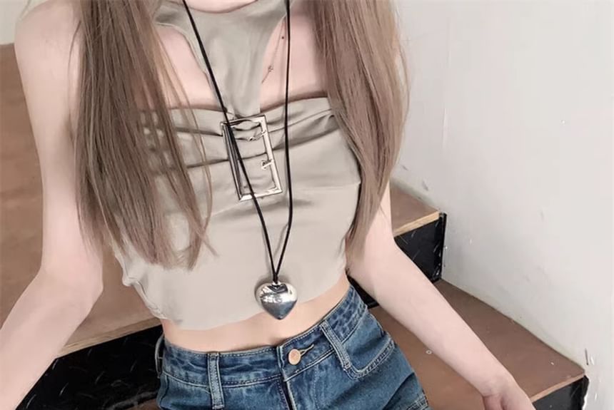 A-Line Denim High Skirt Mini Rise Washed Pleated