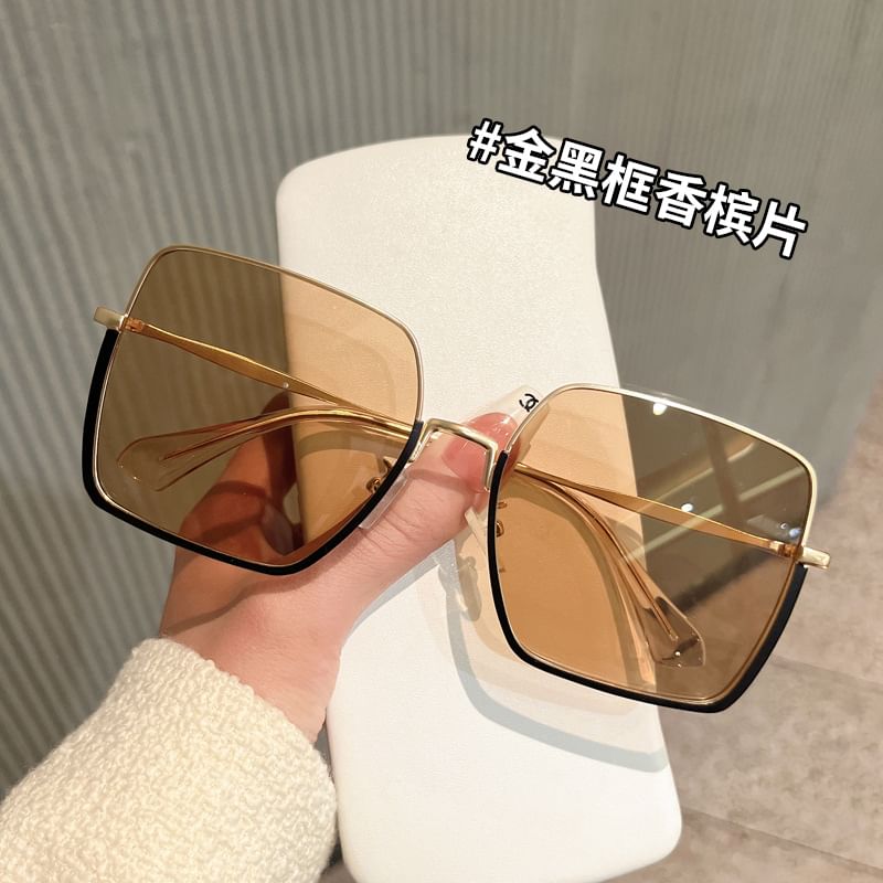 Half Sunglasses Square Frame