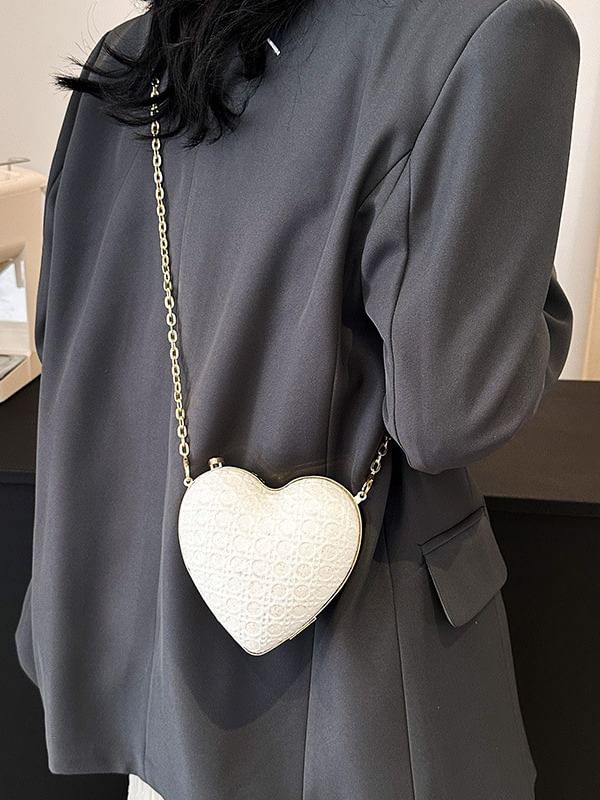 Heart Bag Crossbody Chain Strap