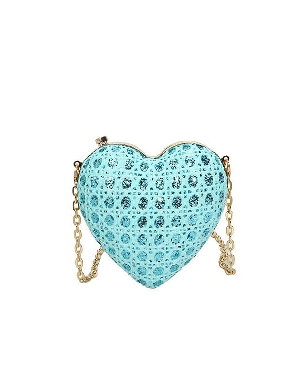 Heart Bag Crossbody Chain Strap