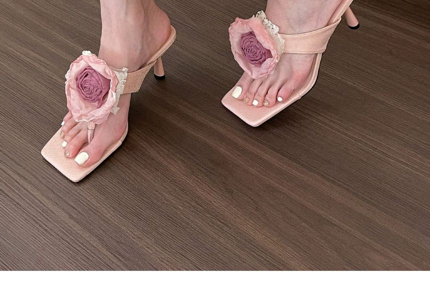 Heel Flops Accent Low Flower Flip