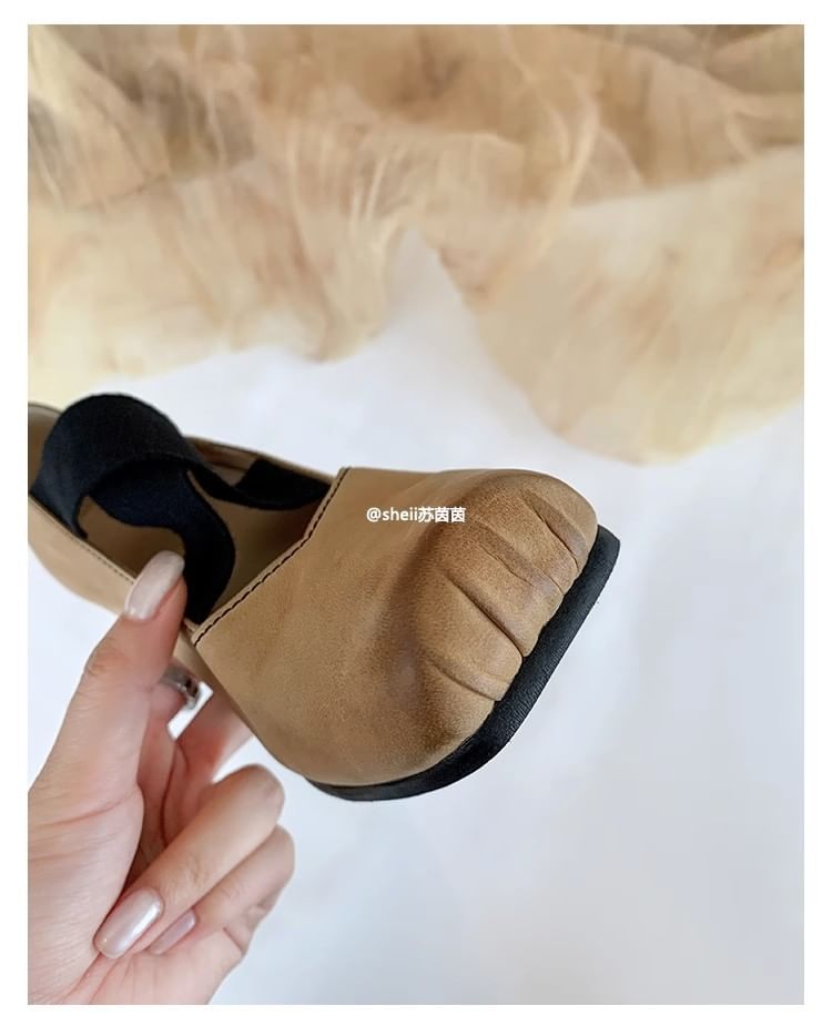 Designs) Block (Various Genuine Pumps Leather Heel