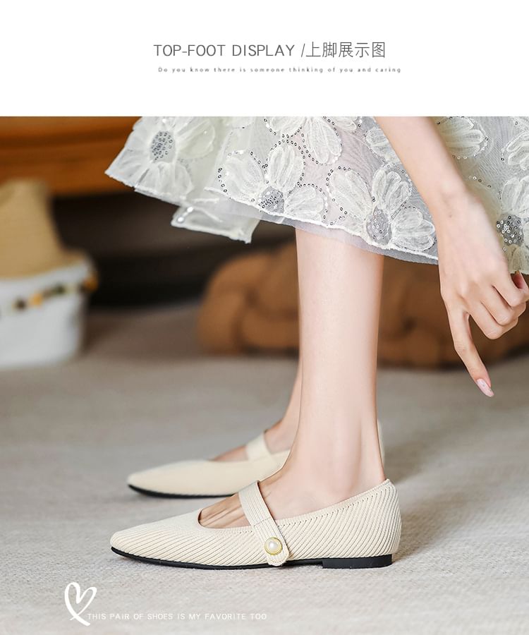 Plain Jane Fabric Flats Mary