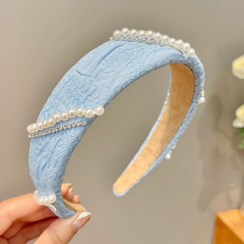 Pearl Faux Hair Band (Various Designs) Flower