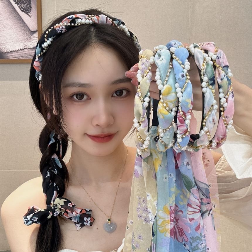 Head Faux Band Pearl