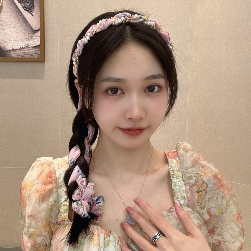 Head Faux Band Pearl