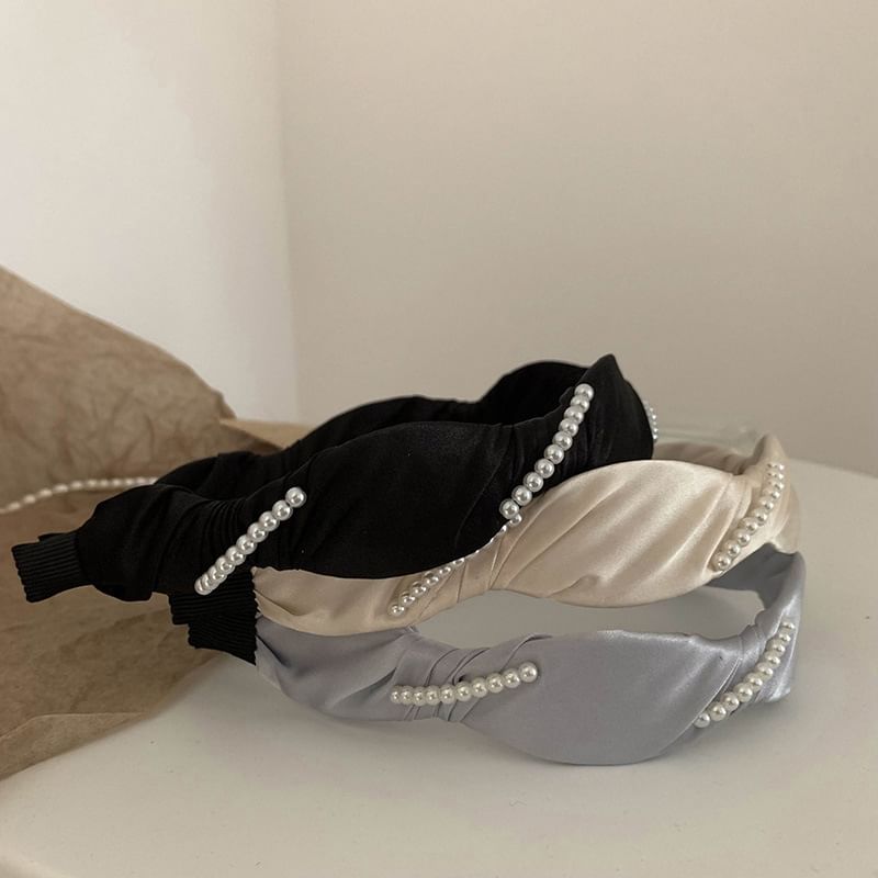 Band Hair Pearl Faux