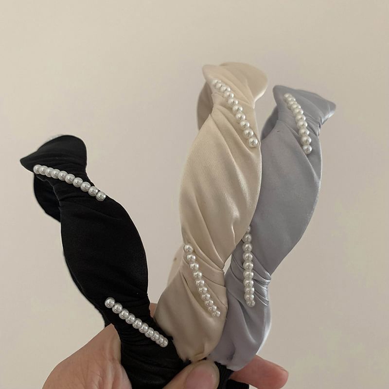 Band Hair Pearl Faux