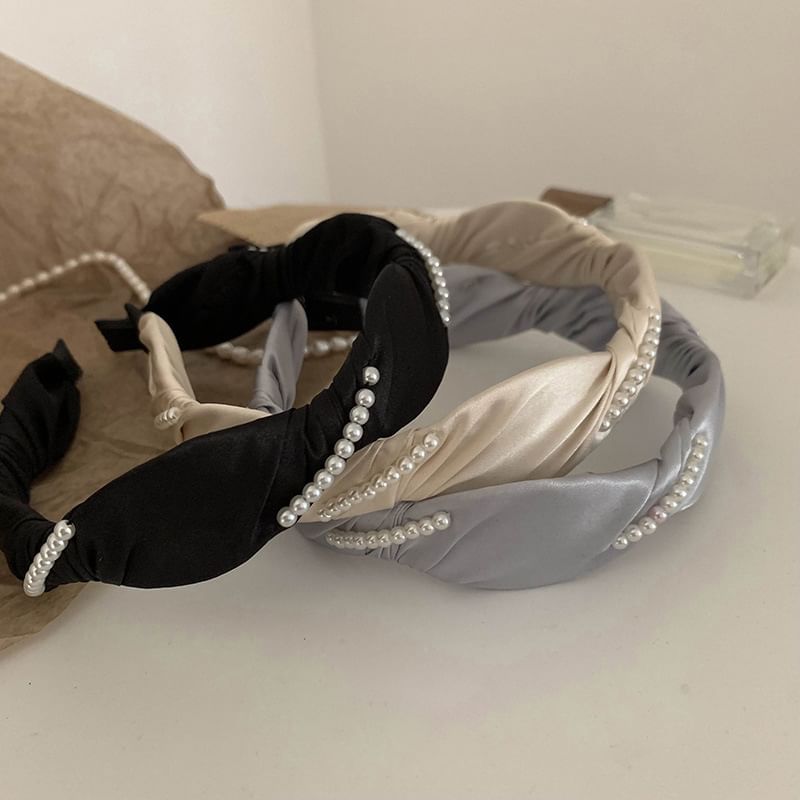 Band Hair Pearl Faux