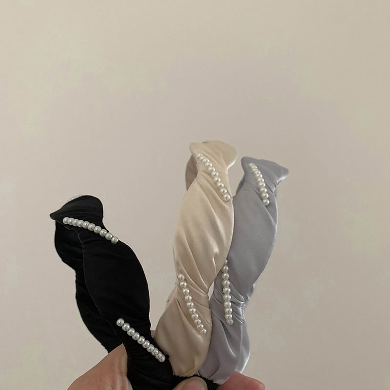 Band Hair Pearl Faux