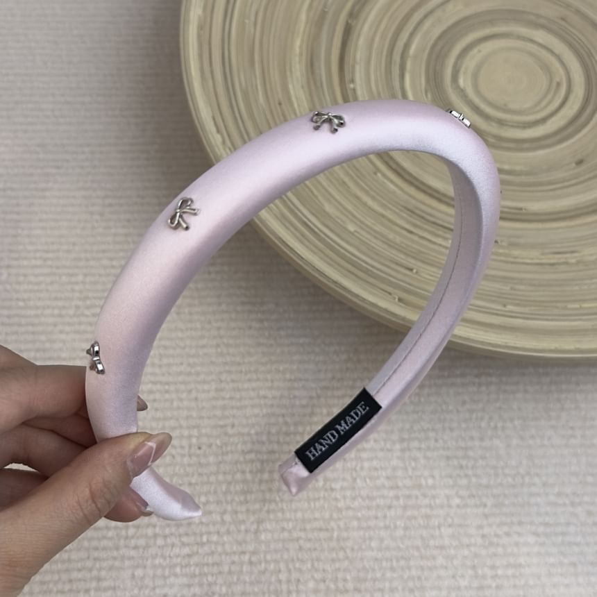 Bow Band Clip Hair Studded /