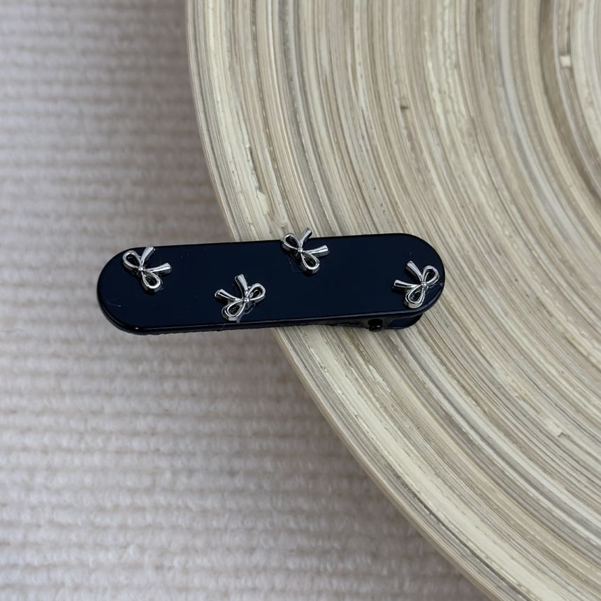 Bow Band Clip Hair Studded /
