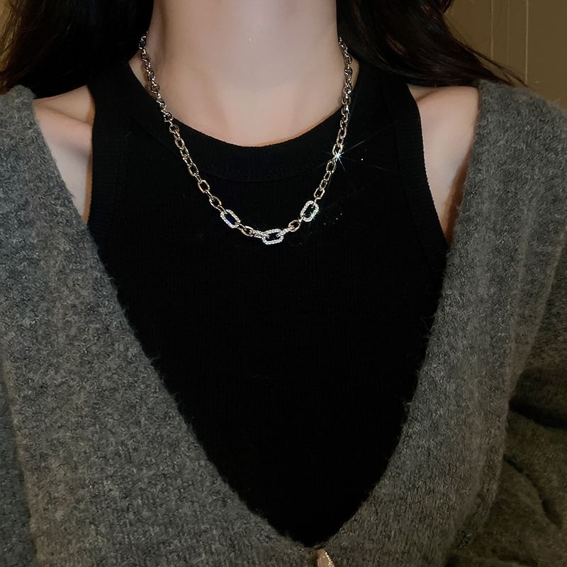 Choker Alloy Rhinestone