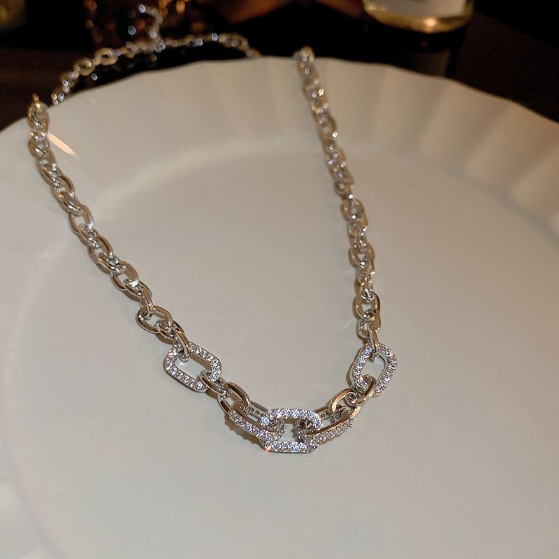 Choker Alloy Rhinestone