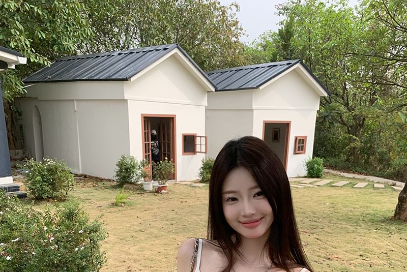 Cami Crop Top Printed