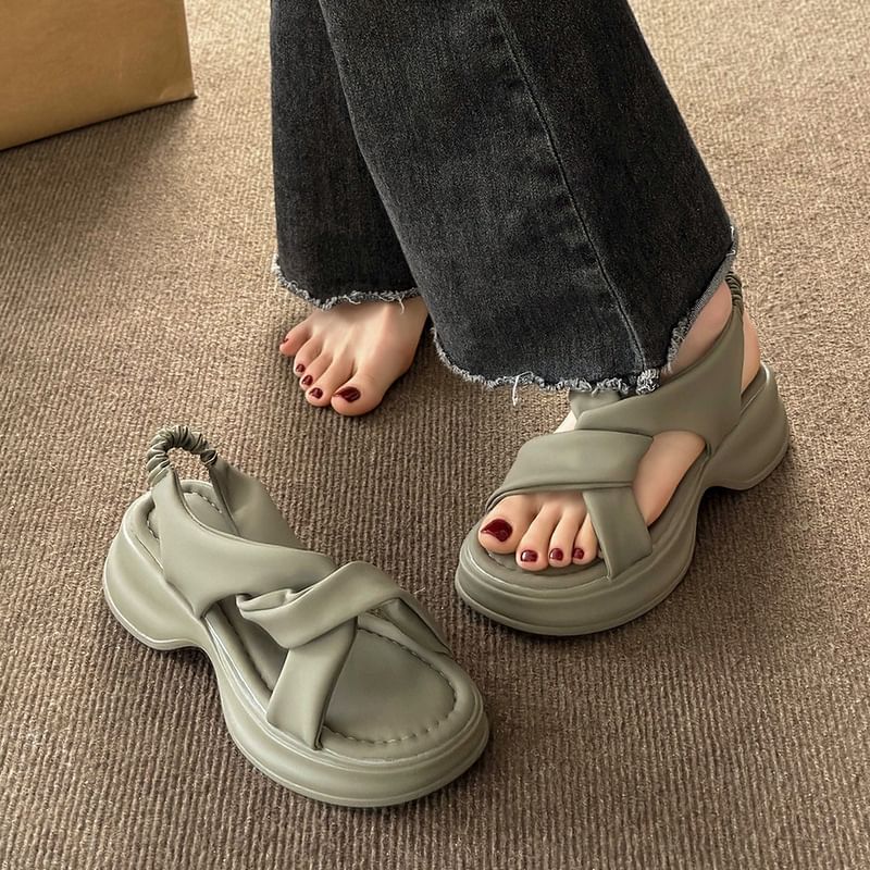 Platform Twist Sandals