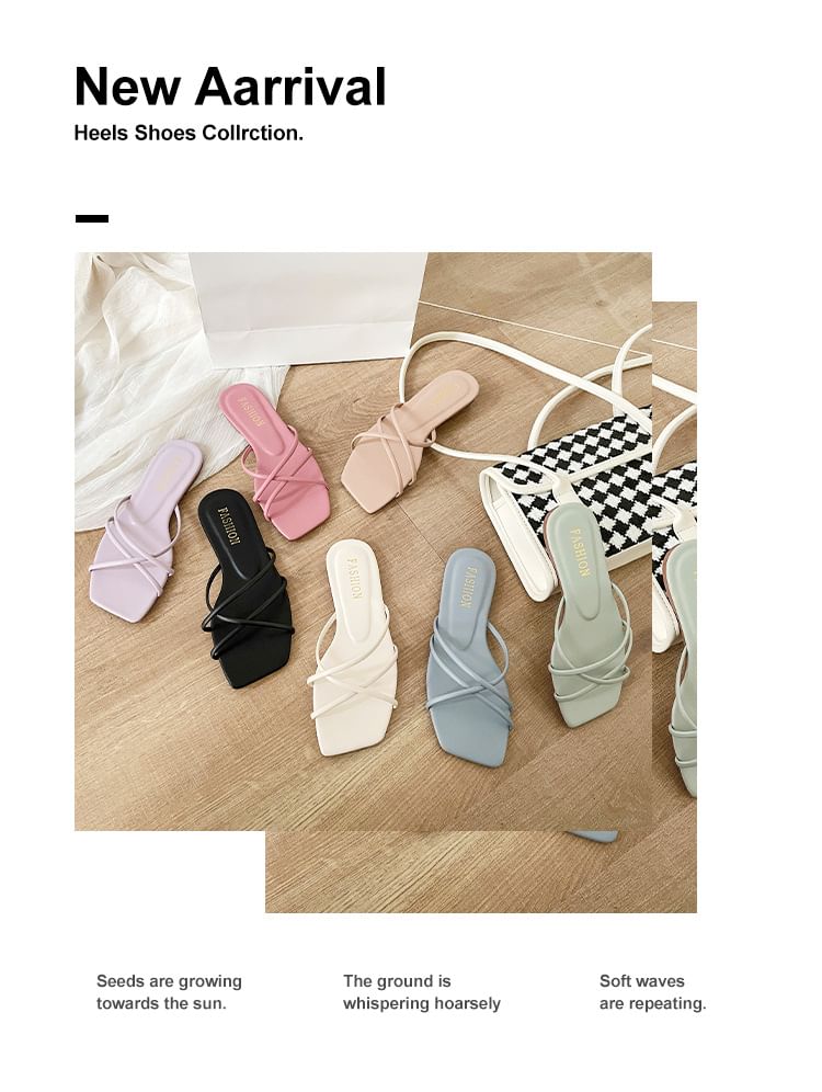 Sandals Slide Plain