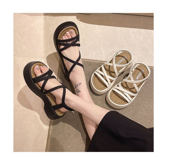 Sandals Plain Platform