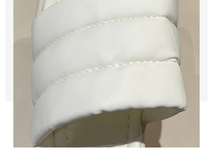 Sandals Slide Heel Block