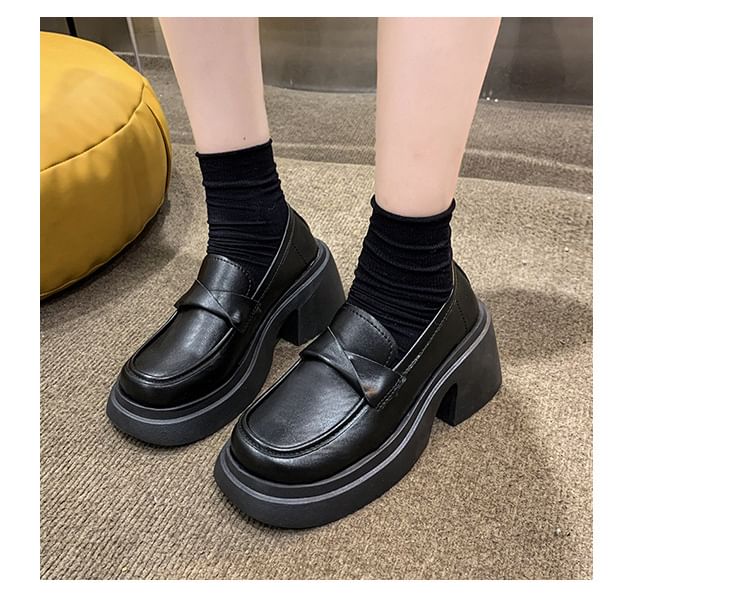 Loafers Plain Platform