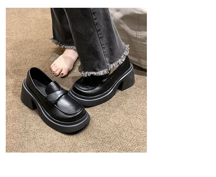 Loafers Plain Platform
