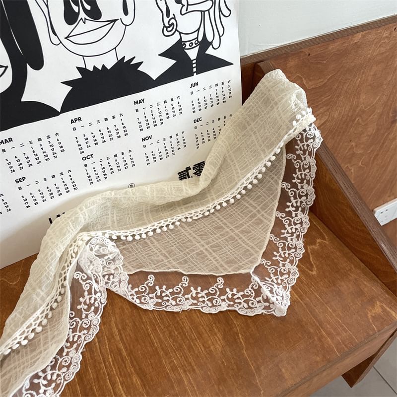 Headkerchief Trim Lace
