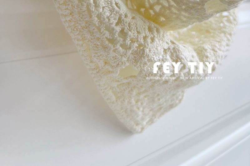 Knit Headkerchief Plain Crochet