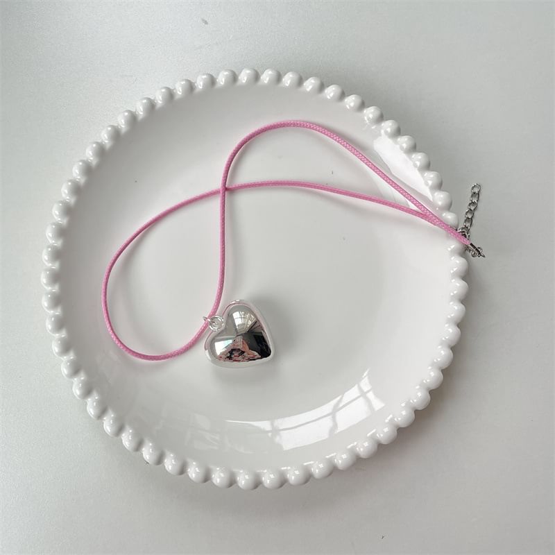Necklace Pendant Cord Heart