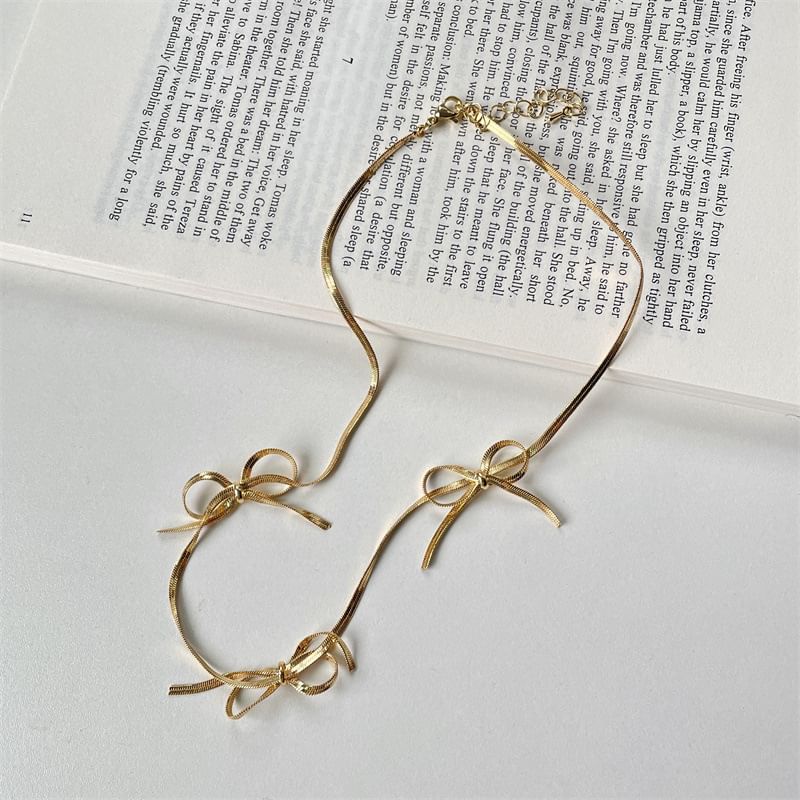 Necklace Snake Bow Chain