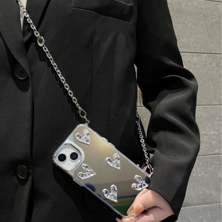 Mirrored Heart Case Phone
