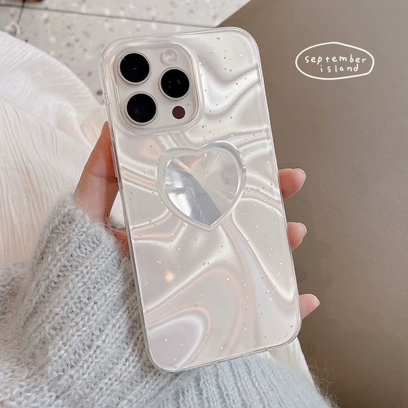 Phone Case Heart Holographic