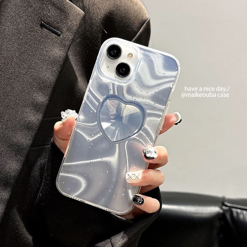 Phone Case Heart Holographic