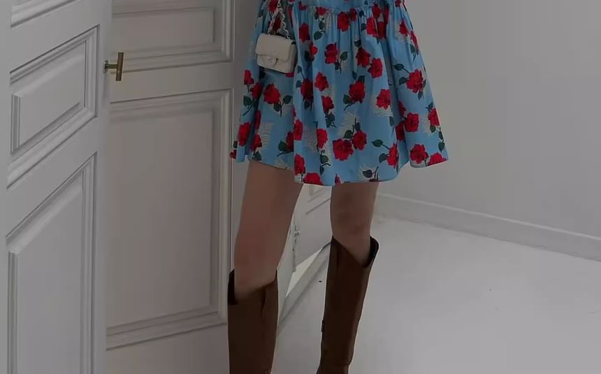 Sleeveless Mini Floral Sundress